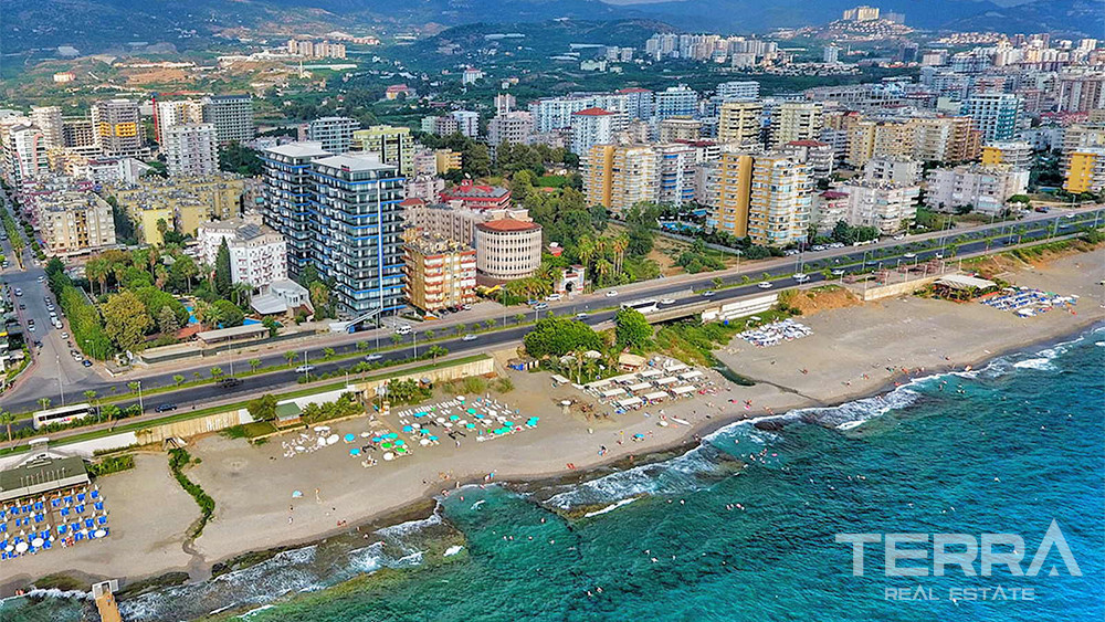 Furnished Luxury Alanya Flat with Spectacular Sea View in Mahmutlar - 73593
