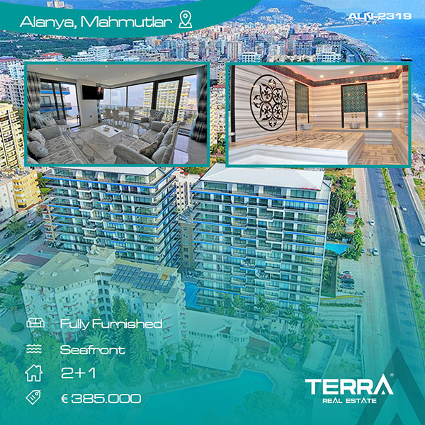 Furnished Luxury Alanya Flat with Spectacular Sea View in Mahmutlar - 74121