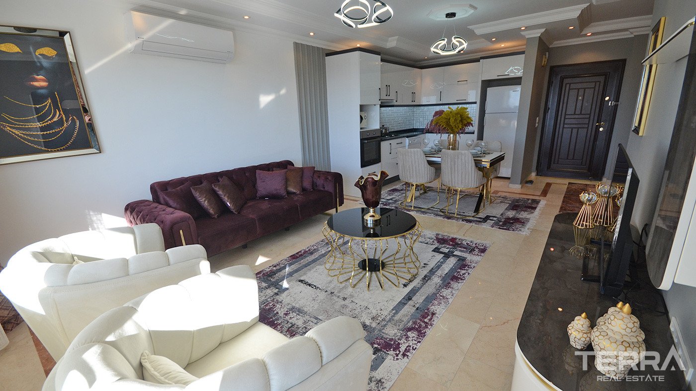 Eye Catching Sea View Flat a Few Steps Away From the Beach in Alanya