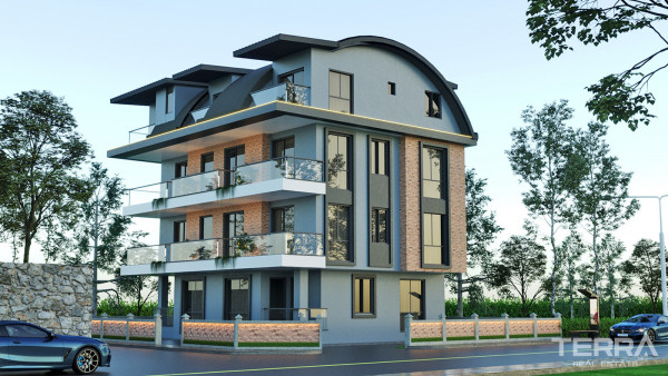 Schnäppchen-Apartments, umgeben von sozialen Einrichtungen im Zentrum von Gazipaşa