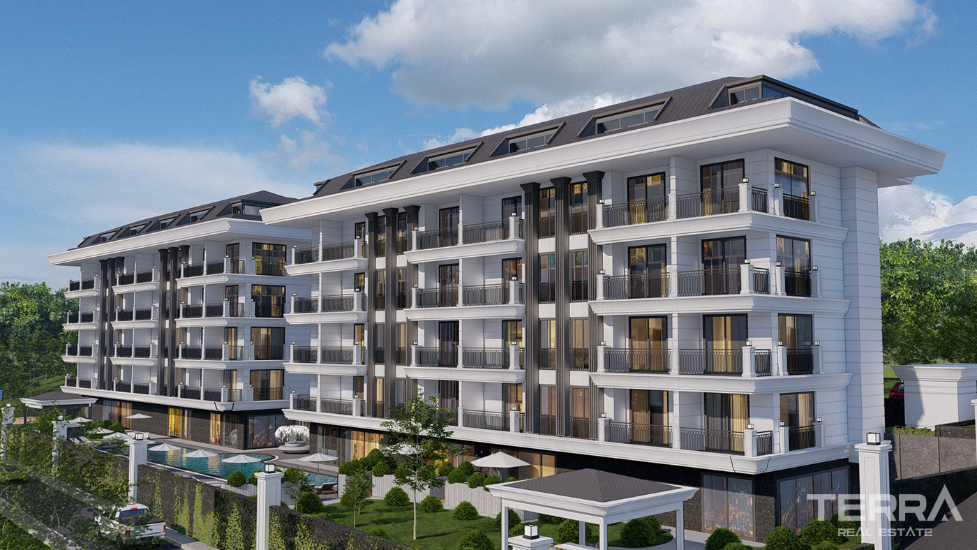 Sea View Living at Apartments with Various Social Facilities in Alanya - 73886
