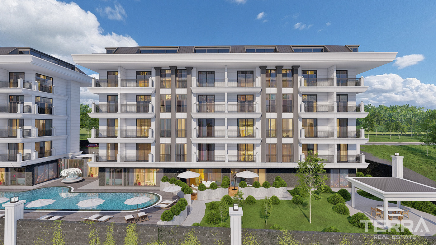 Sea View Living at Apartments with Various Social Facilities in Alanya - 73892
