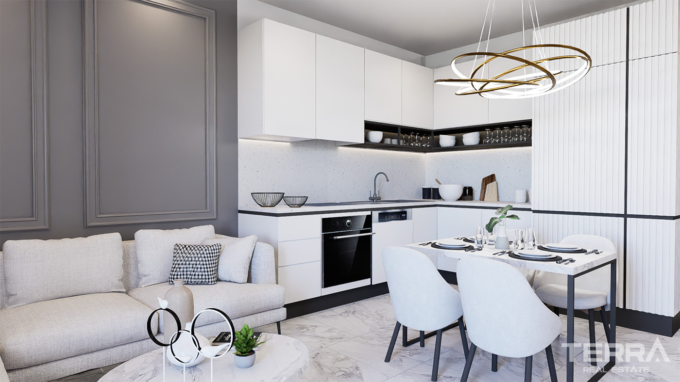 Sea View Living at Apartments with Various Social Facilities in Alanya - 73895