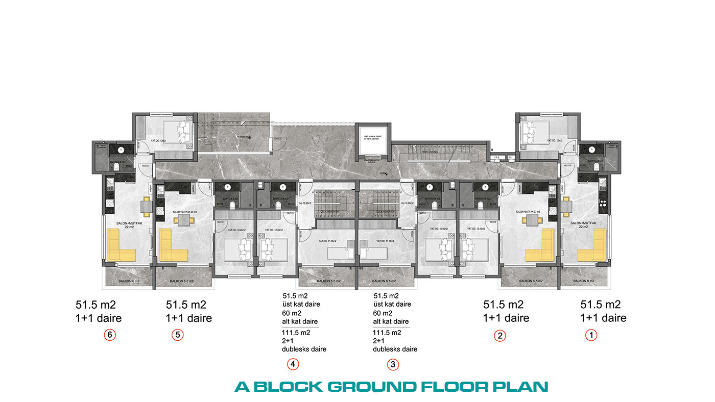 Sea View Living at Apartments with Various Social Facilities in Alanya - 73910