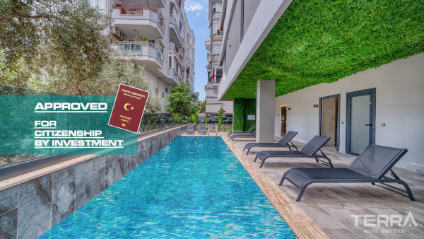 Luxus-Apartments in Alanya in bester Lage in der Nähe des Kleopatra-Strandes