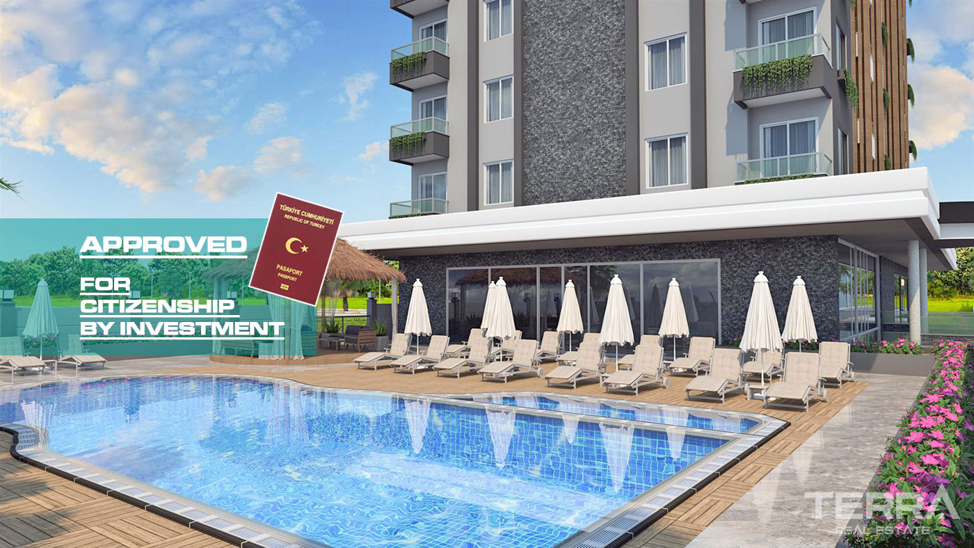 Fully Furnished New Apartments in Alanya Center 350 m from the Beach