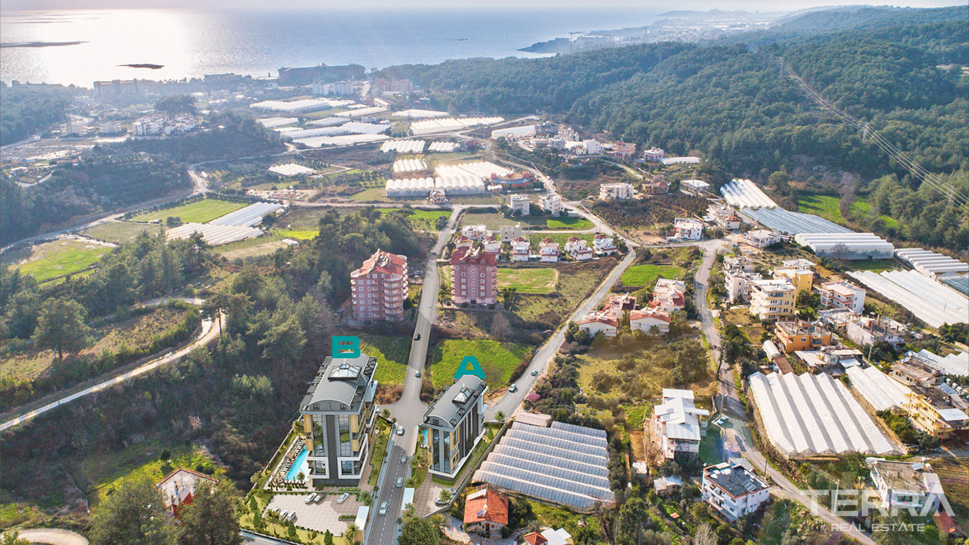 Møbleret luksuslejlighed med topmoderne faciliteter i Avsallar, Alanya - 74104