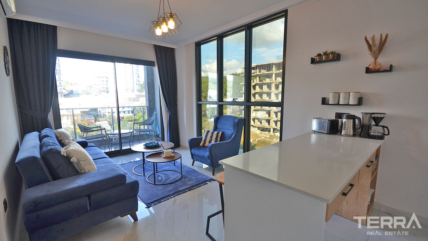 Modern Furnished 1 Bedroom Flat with Luxury Finishes in Alanya