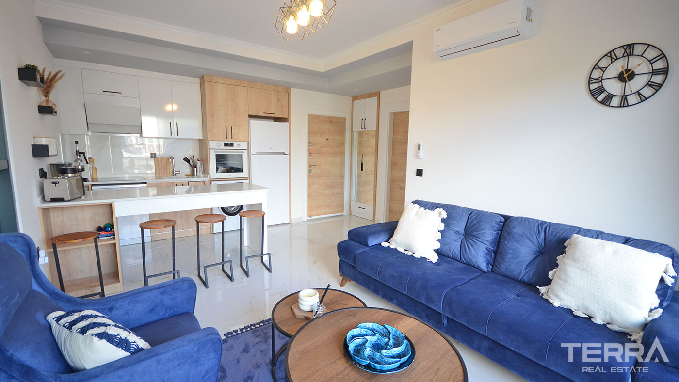 Møbleret luksuslejlighed med topmoderne faciliteter i Avsallar, Alanya - 74111