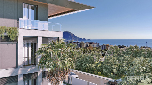 Apartments mit Meerblick im Herzen von Alanya, 400 m vom Strand entfernt