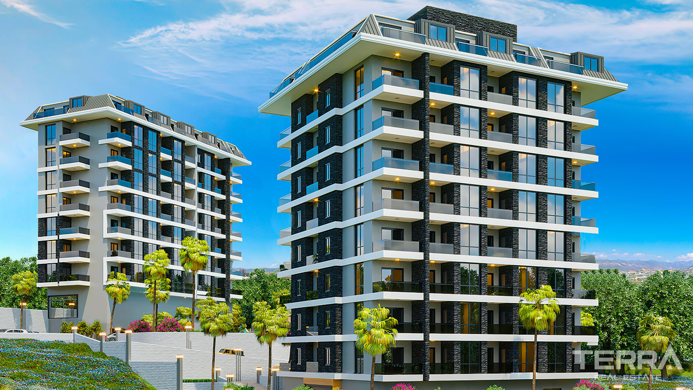 Luksusowe apartamenty w spokojnym otoczeniu w Konaklı, Alanya - 74211