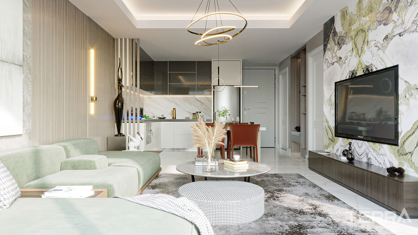 Luksusowe apartamenty w spokojnym otoczeniu w Konaklı, Alanya - 74228