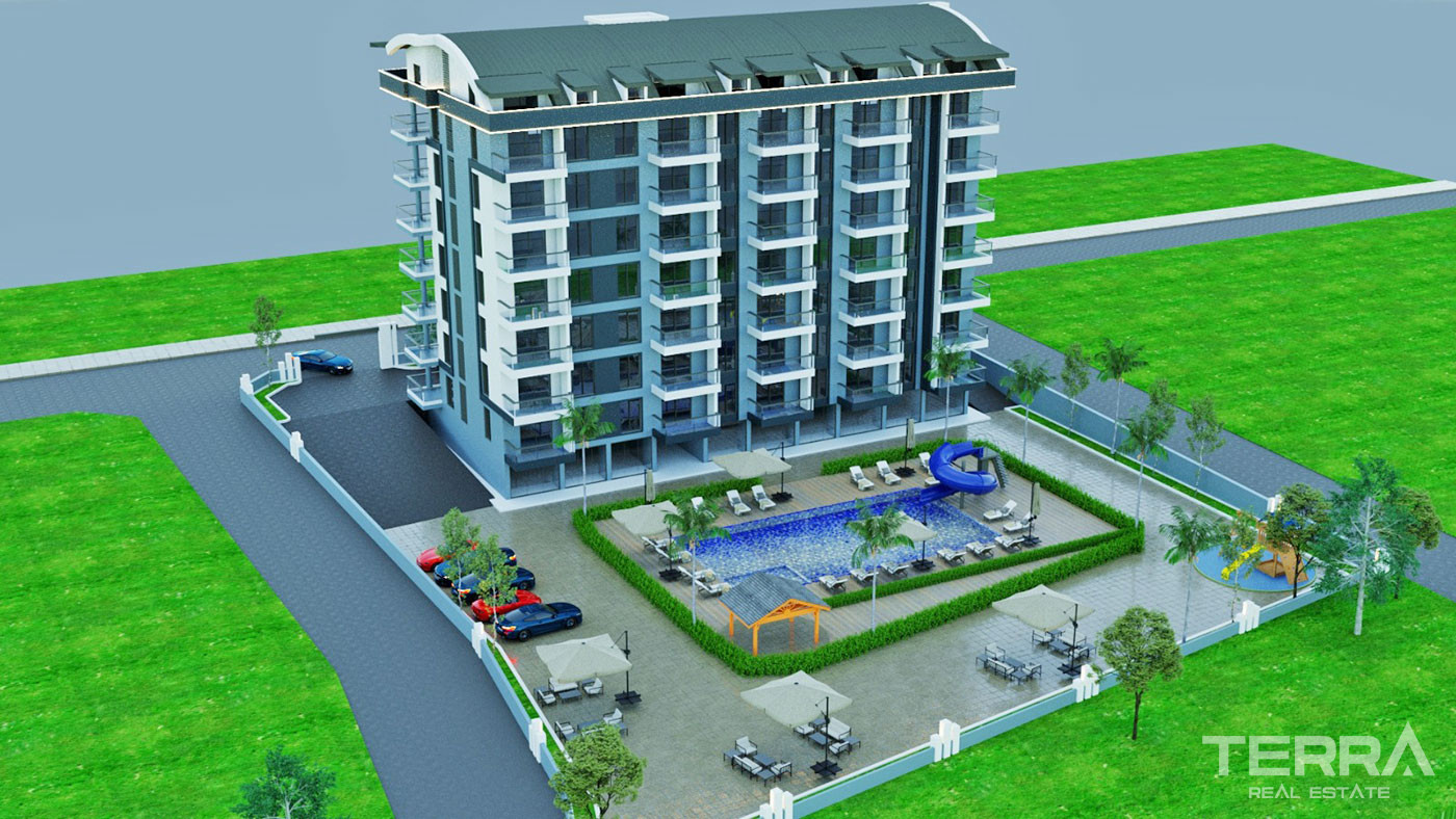 Flats with Modern Design and Top Quality Infrastructure in Gazipaşa