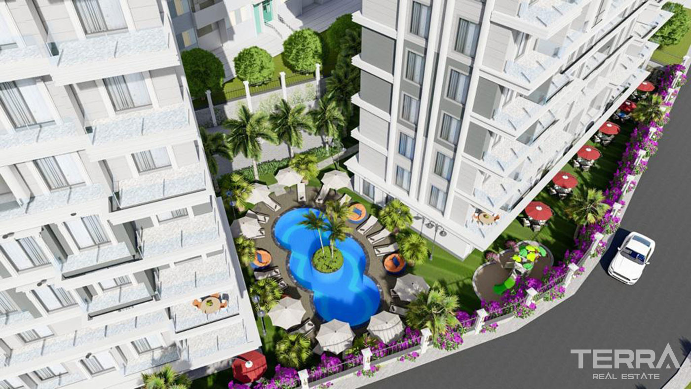 Centralnie położone apartamenty w Alanyi, 600 m od plaży - 74263