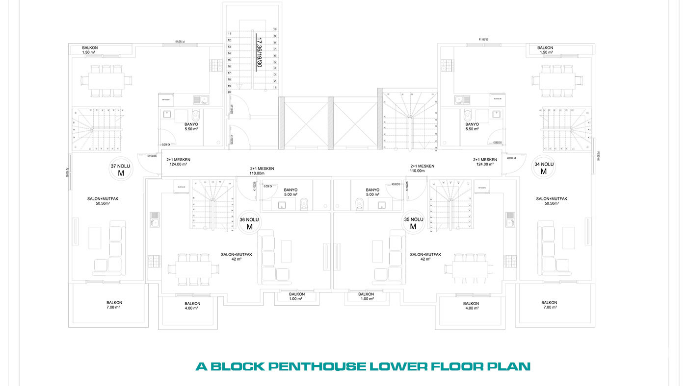 Centralnie położone apartamenty w Alanyi, 600 m od plaży - 74276