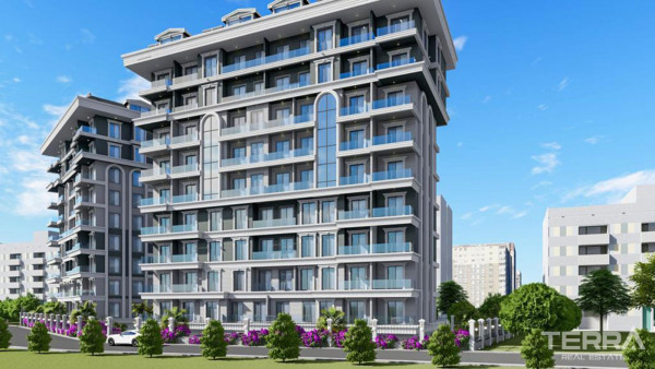 Centralnie położone apartamenty w Alanyi, 600 m od plaży