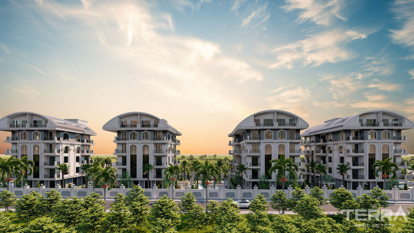 Appartements de Luxe à Vendre à Alanya Avec de Belles Zones de Loisirs