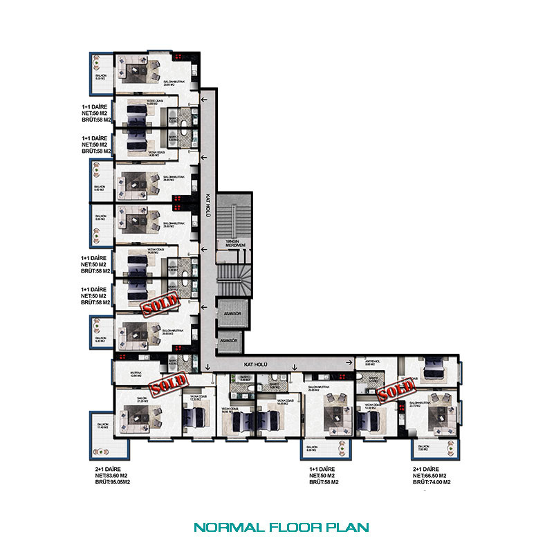 Luxury Living in a Quiet Neighborhood with Modern Alanya Apartments - 74509
