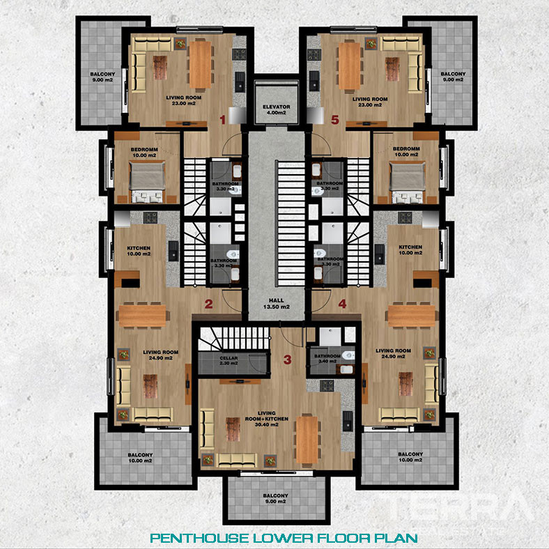 Apartamenty w Alanyi Avsallar w okazyjnych cenach - 74546