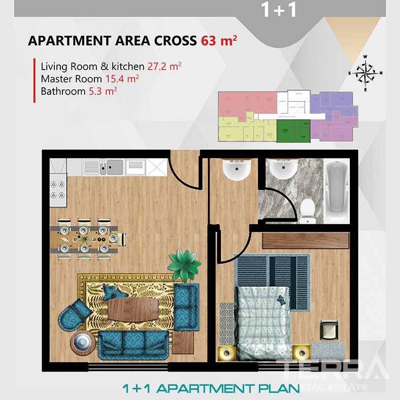 Key Ready Investment Apartments with City and Forest View in Pendik - 74788