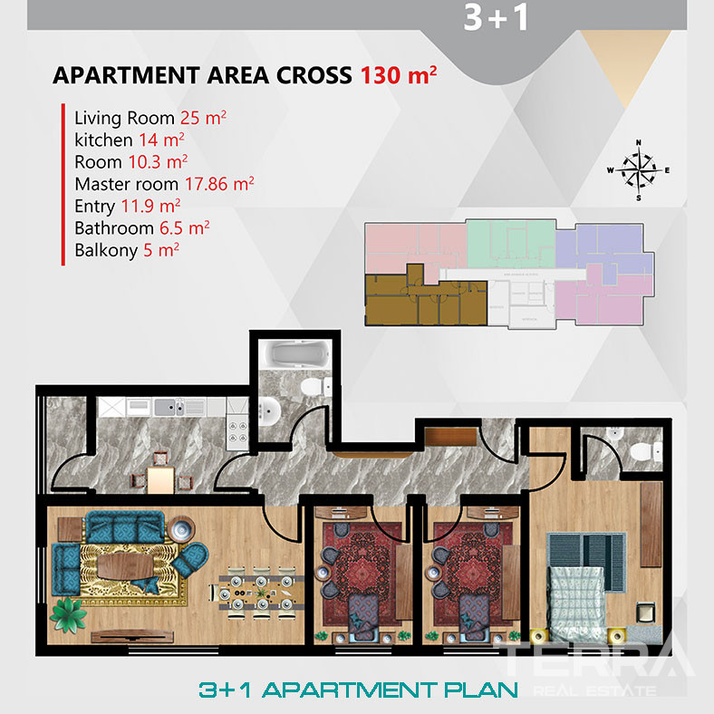 Key Ready Investment Apartments with City and Forest View in Pendik - 74789