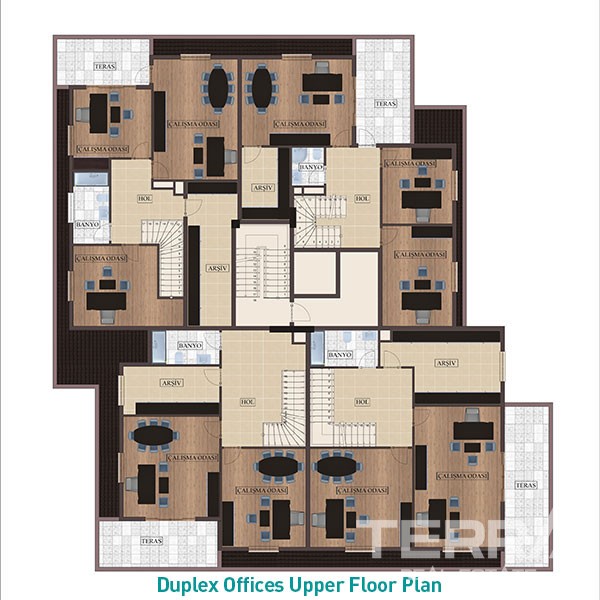 Moderne Büros mit Potenzial und hohen Mieteinnahmen in Alanya - 2567