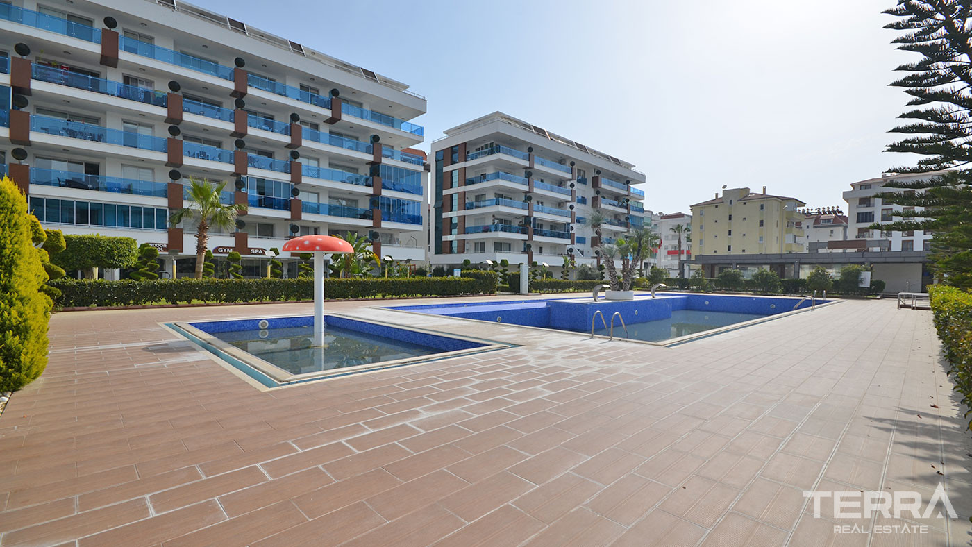 Alanya's Furnished Duplex Apartment with Sea View Close to Beach - 75053