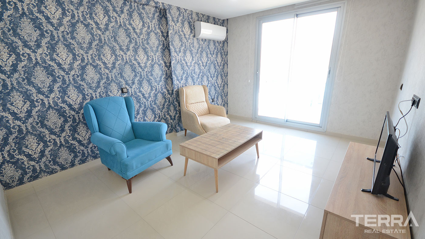 Alanya's Furnished Duplex Apartment with Sea View Close to Beach - 75057