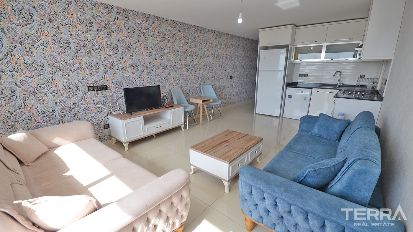 Alanya's Furnished Duplex Apartment with Sea View Close to Beach - 75072