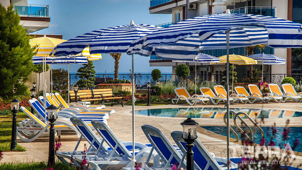 Modernly Designed Sea View Alanya Apartment in Another World Complex - 75107
