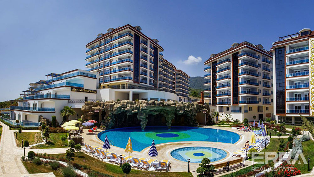 Modernly Designed Sea View Alanya Apartment in Another World Complex - 75110