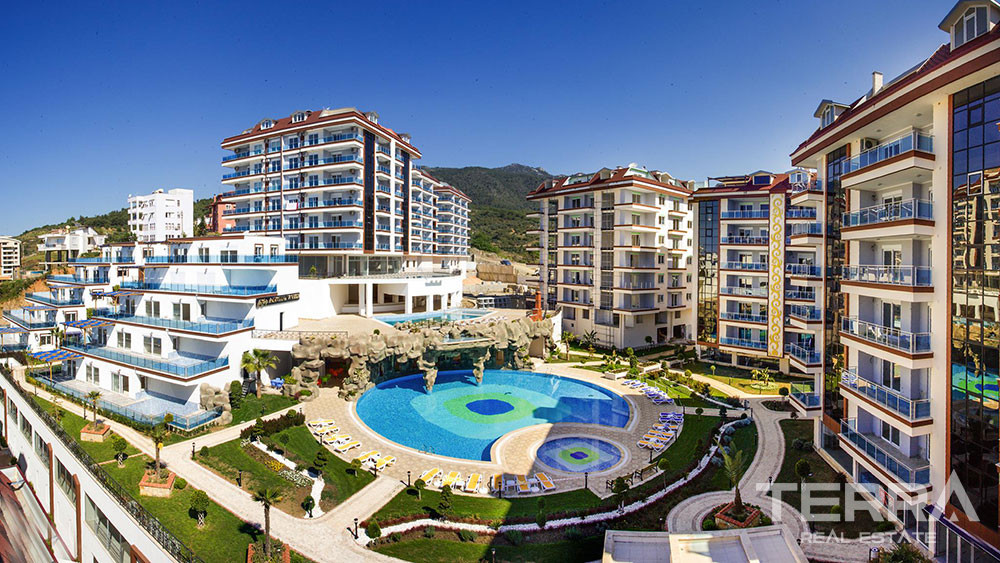 Modernly Designed Sea View Alanya Apartment in Another World Complex - 75111