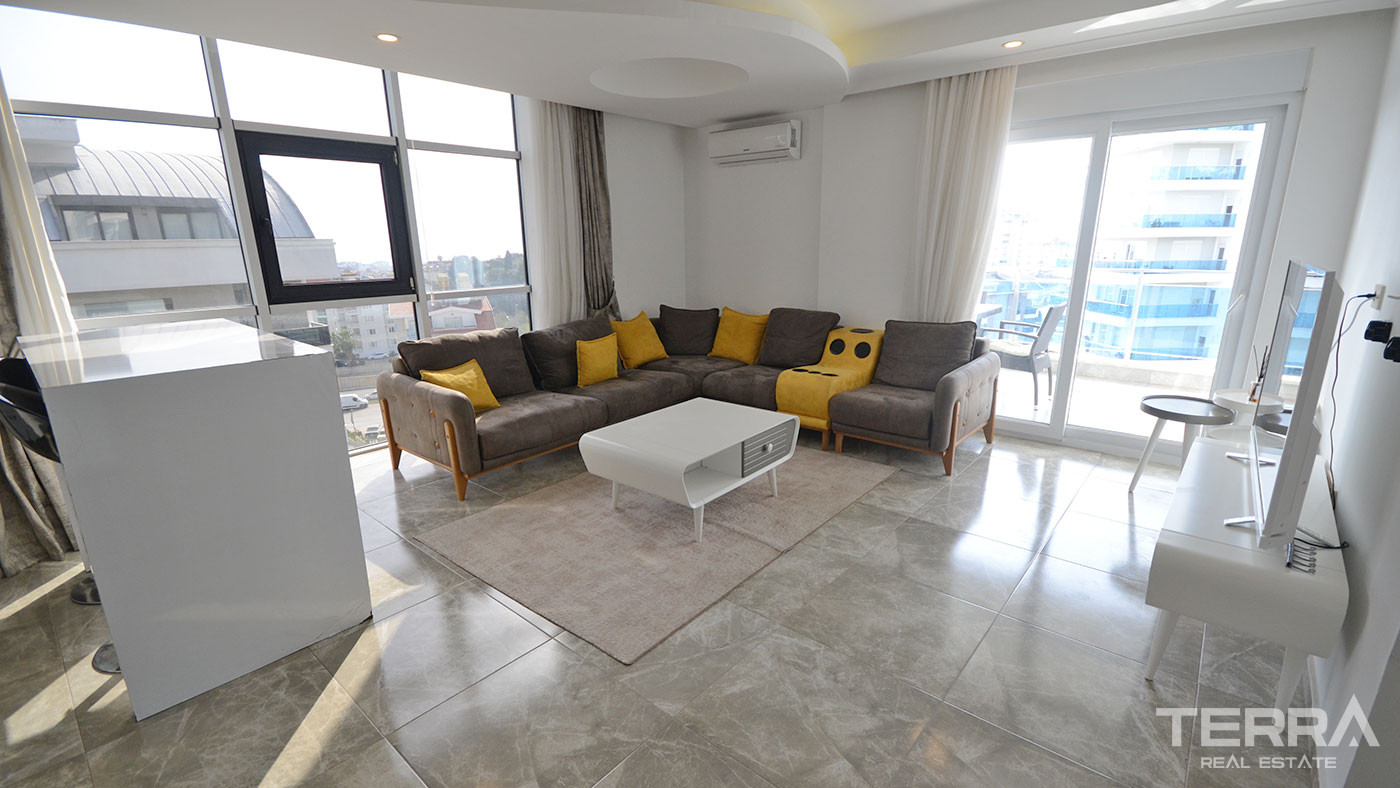 Modernly Designed Sea View Alanya Apartment in Another World Complex - 75127