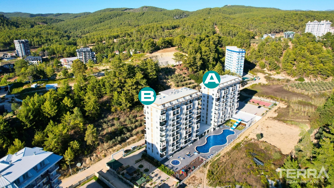 Furnished Flat Surrounded by Pine Forest Offer Luxury Living in Alanya - 101645