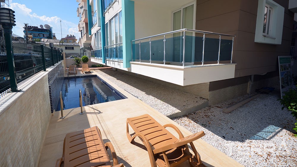 1 bedroom apartments near Cleopatra Beach in central Alanya - 2617