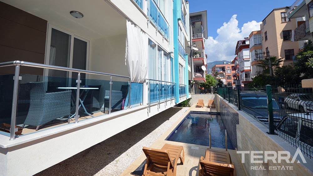1 bedroom apartments near Cleopatra Beach in central Alanya - 2619