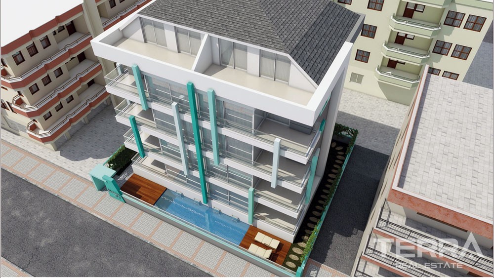 1 bedroom apartments near Cleopatra Beach in central Alanya - 2624