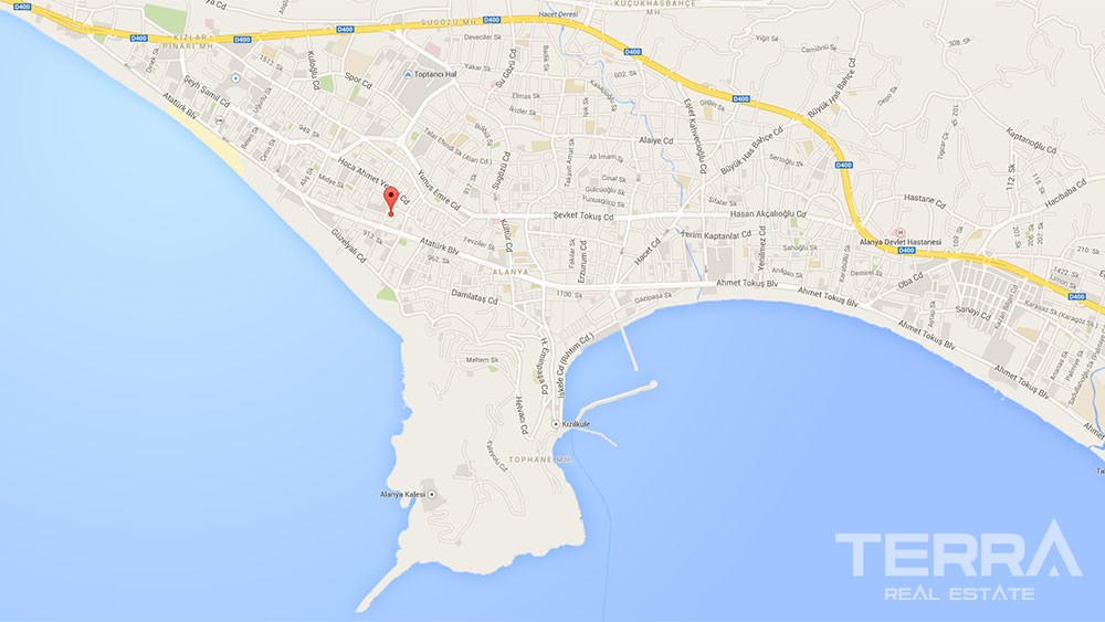 1 bedroom apartments near Cleopatra Beach in central Alanya - 2626