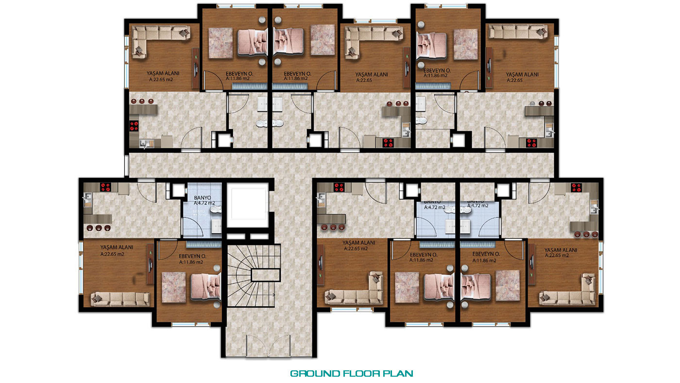1+1 Investment Apartments with Luxury Designs in Altıntaş, Antalya - 75553