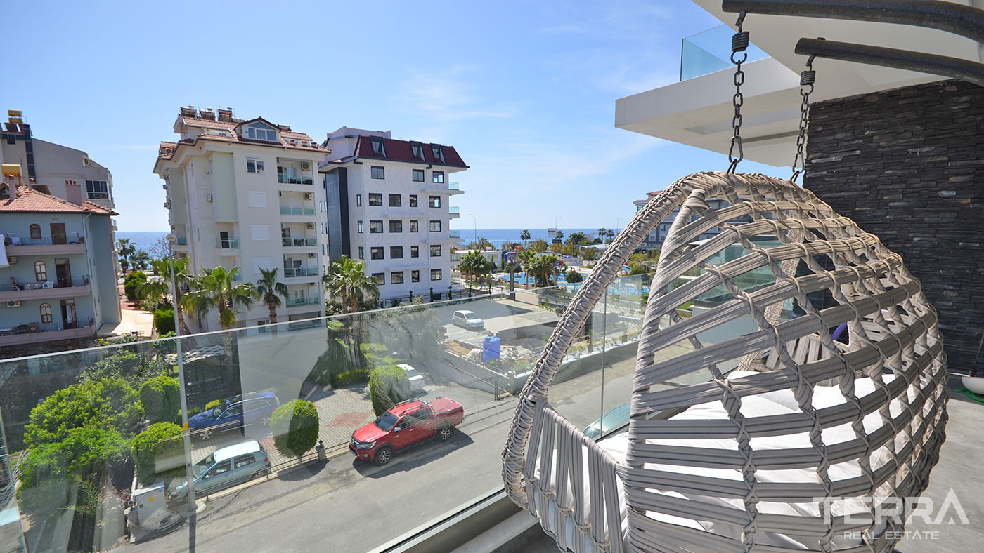 Sea View Alanya Apartment Near the Beach with Top Quality Materials - 75777
