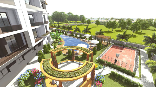 New Apartments for Sale in Erdemli, Mersin, 610 m from the Beach