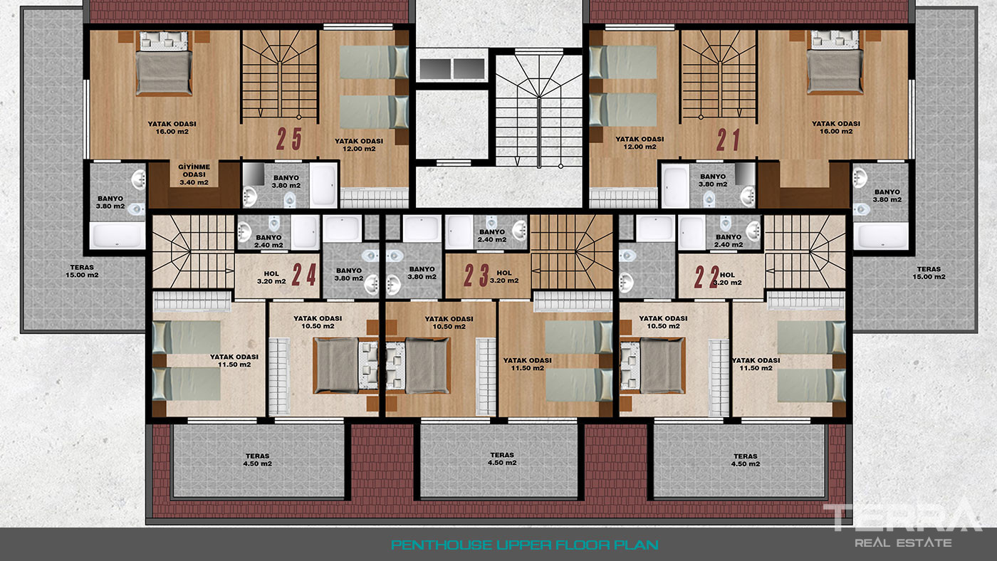 New Apartments in a Serene Setting of Alanya Offer Bargain Prices - 76058
