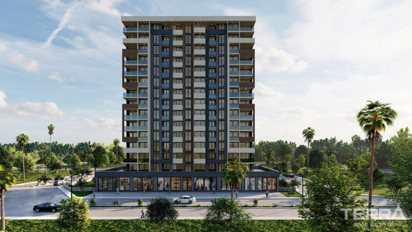 Sea View Apartments in Mersin Mezitli with High Quality Materials