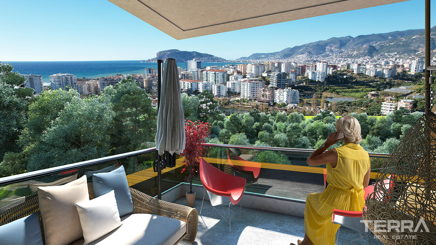 Alanya Apartments Near the Beach with Unobstructed Sea View