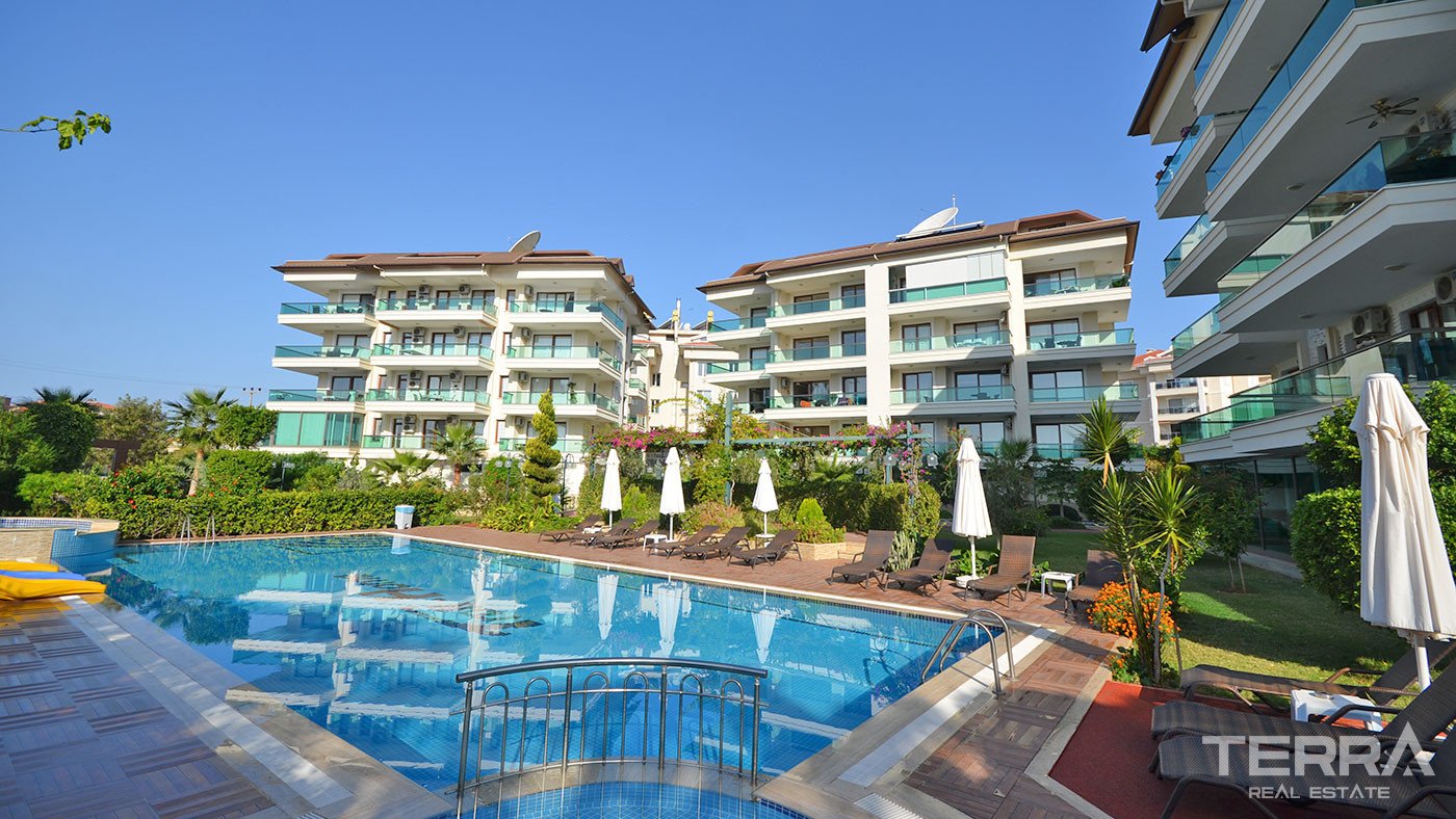 Ready to Move 1+1 Apartment in Alanya with Rich Social Facilities