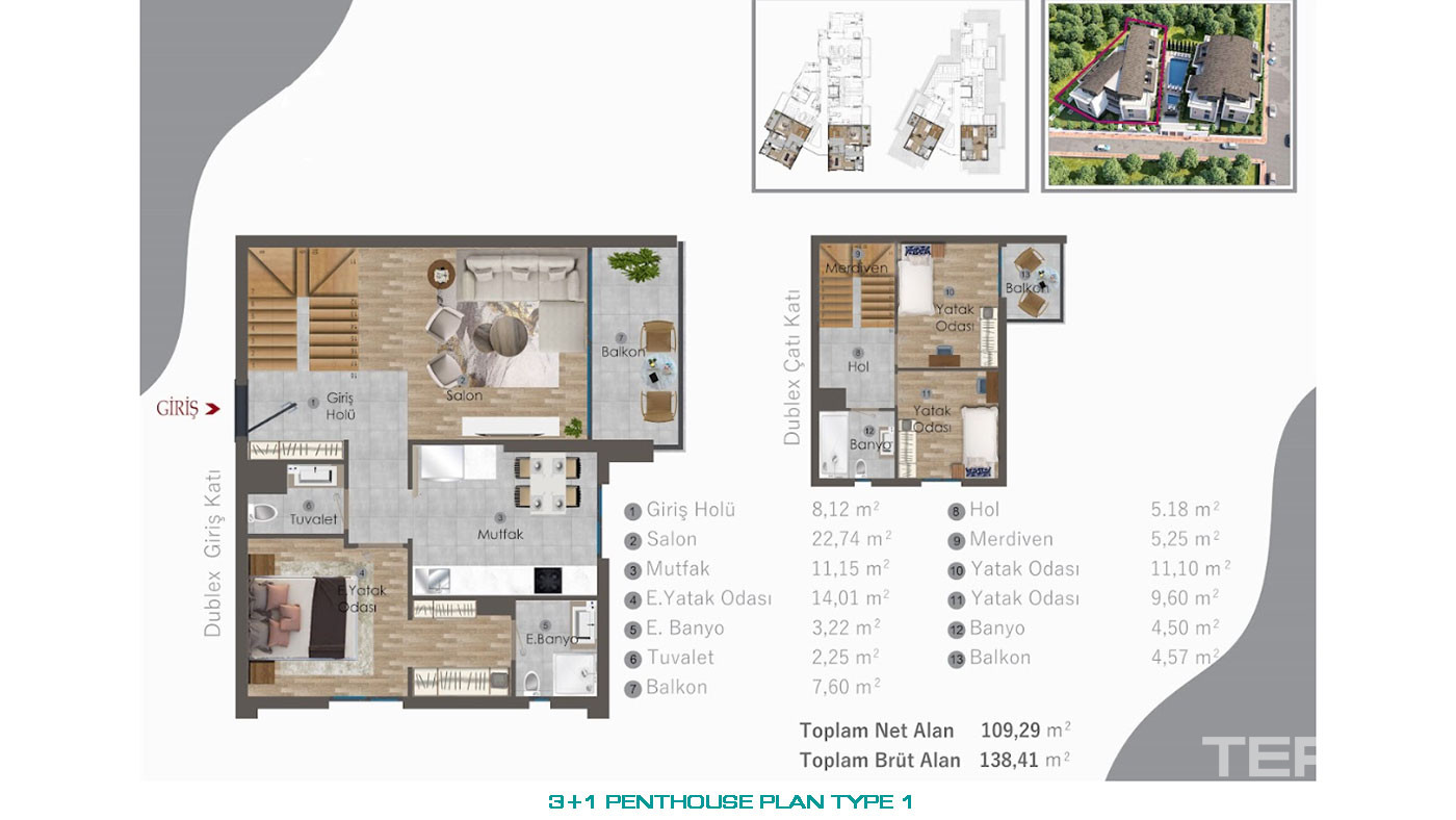 Apartments with Luxury Touches in a Low-Rise Complex in Antalya, Lara - 76437