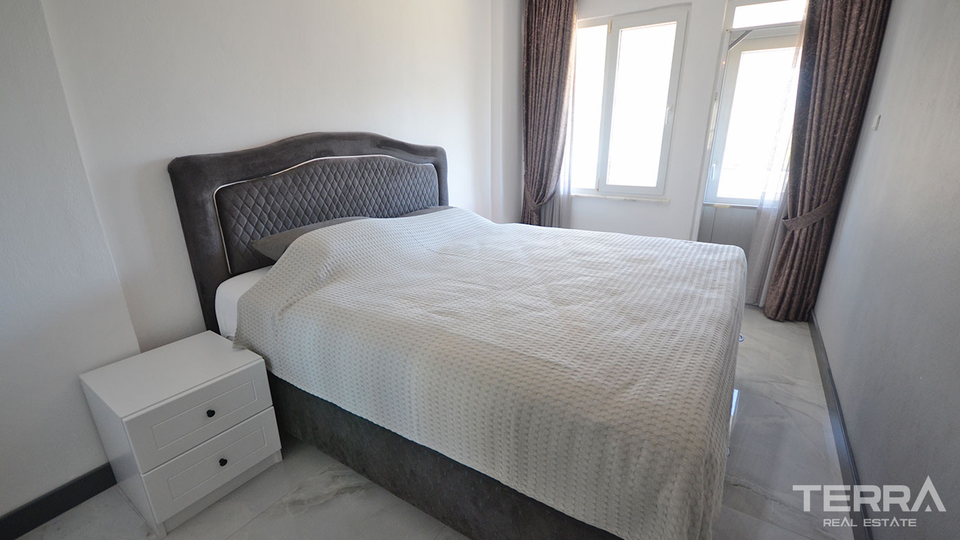 Spacious Furnished Apartment with an Amazing Sea View in Alanya - 76371
