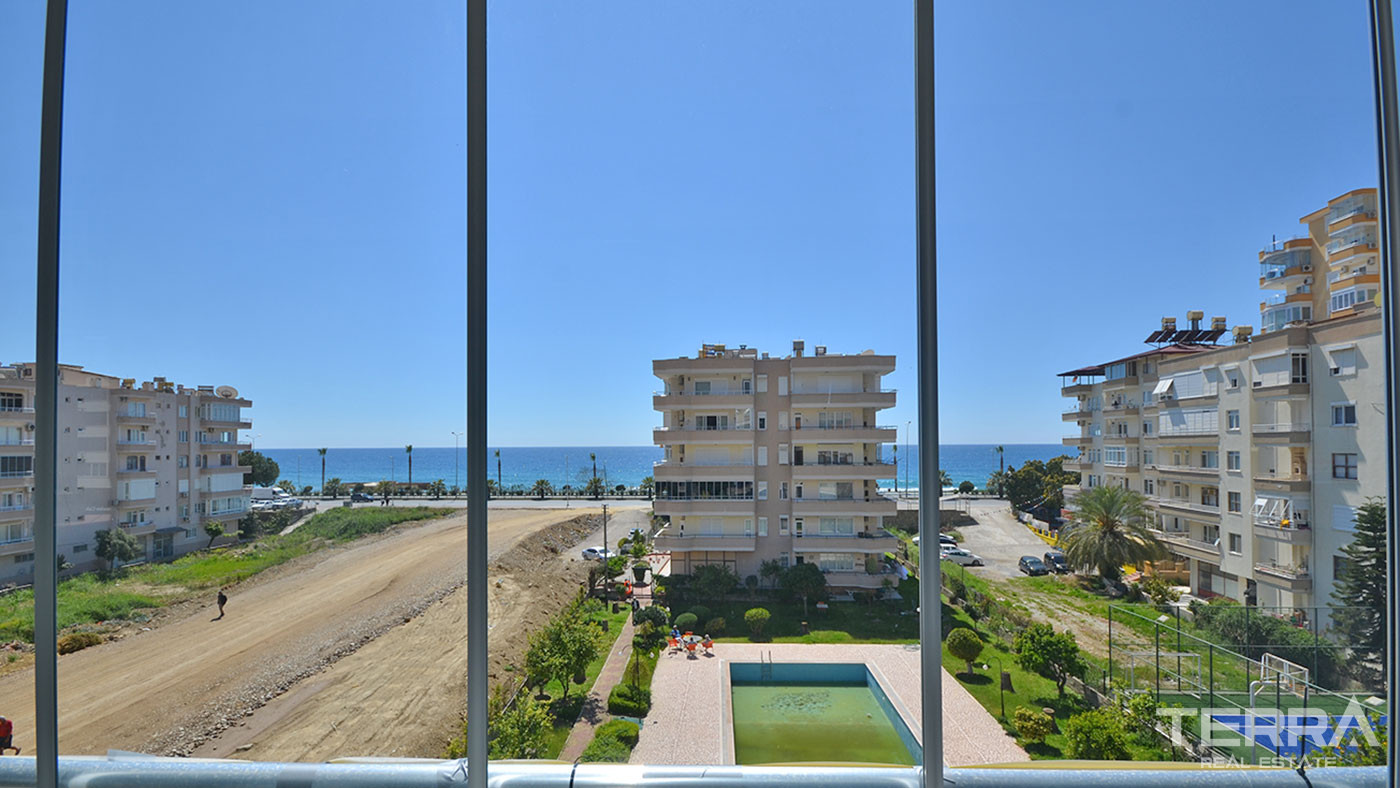 Spacious Furnished Apartment with an Amazing Sea View in Alanya - 76379