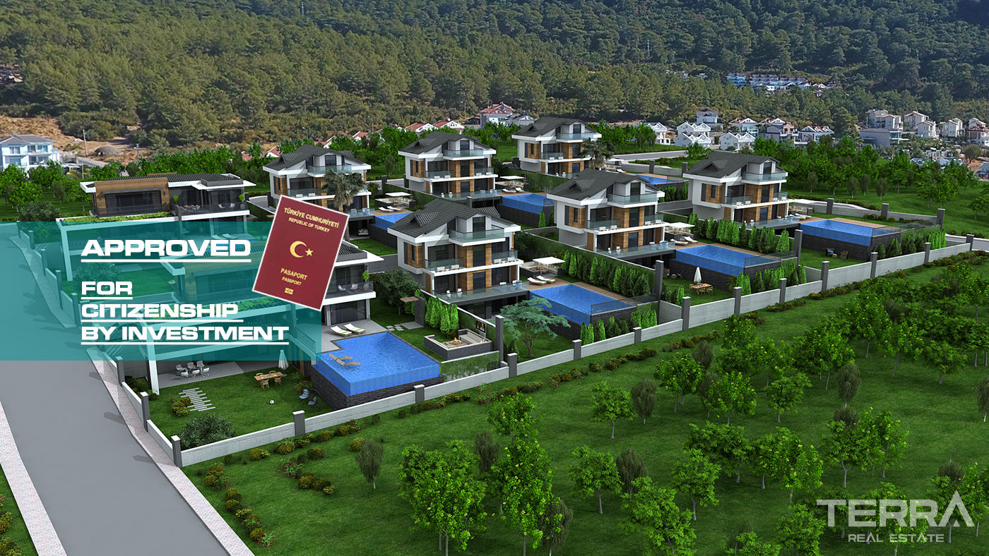 Luxury Villas Among Nature in Fethiye, Ovacık Suitable For Citizenship