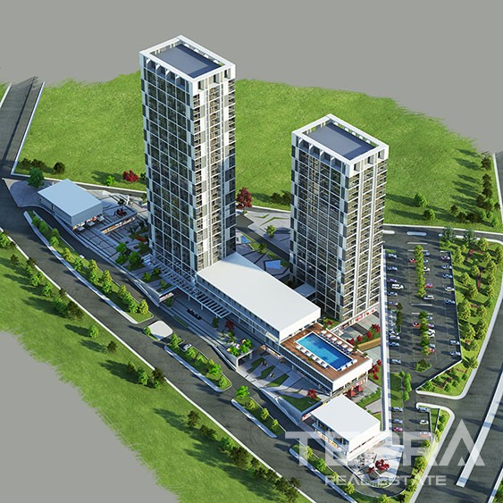 Luxury apartments for sale at Miks in Kucukcekmece, Istanbul - 2919